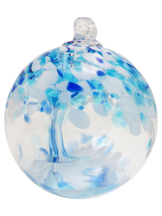 Dale Tiffany Hand Blown Glass, 6" Diameter Aqua, T