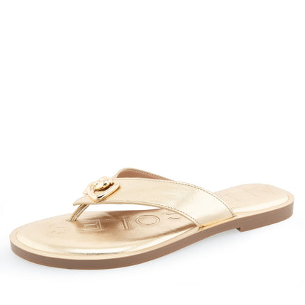 Aerosoles Women's Galen Flip-Flop, Soft Gold Pu, 9