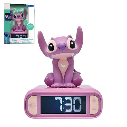 LEXIBOOK, Disney Stitch, Angel Night Light Alarm C