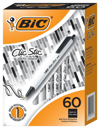 BIC Clic Stick 1.0mm Retractable Ball Pen - Medium