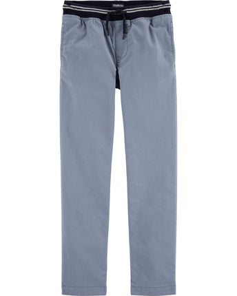 OshKosh Boys' Toddler Pull-on Twill Joggers, Pigeo