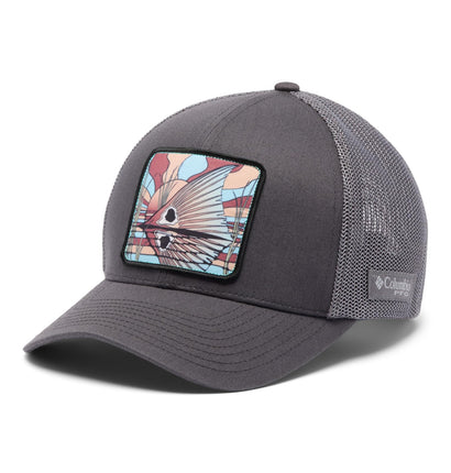 Columbia PFG Patch Mesh Ball Cap, Shark/City Grey/