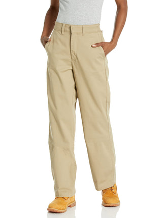 Dickies Women's High Rise Wide Leg Twill Pants, Ri