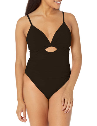 La Blanca Twist Keyhole Front Over The Shoulder On