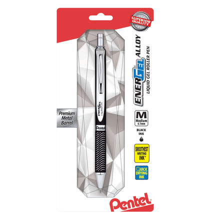Pentel EnerGel Alloy RT Premium Gel Ink Pen, (0.7m