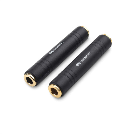Cable Matters 2-Pack 1/4 Coupler TRS Extension Ada