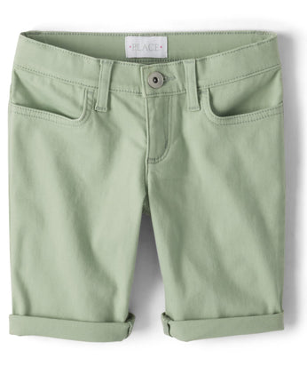 The Children's Place Girls' Solid Skimmer Shorts,
