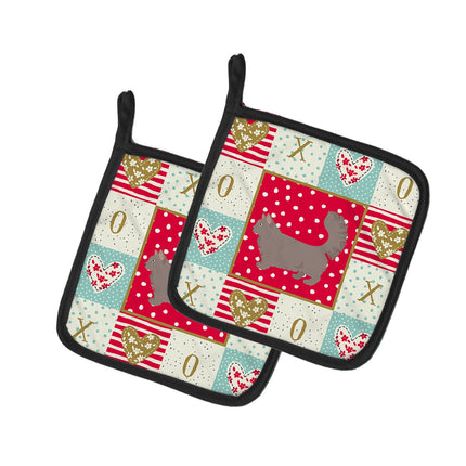 Caroline's Treasures potholders, Multicolor