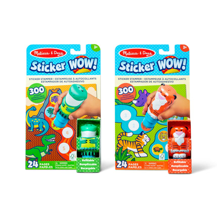 Melissa & Doug Sticker WOW!� Dinosaur and Tiger Bu