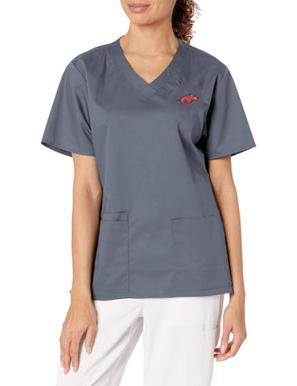 WonderWink Women's University of Arkansas V-Neck T