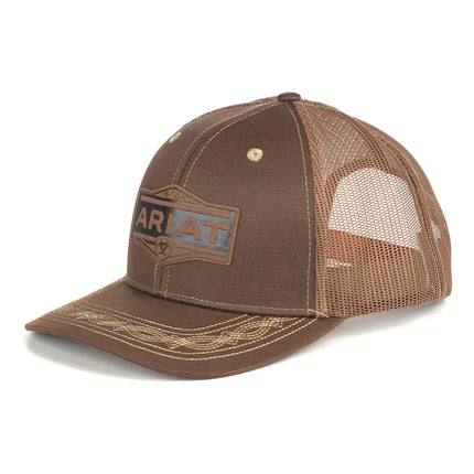 ARIAT Men's Vintage Logo Cap, Brown, Brown, One Si