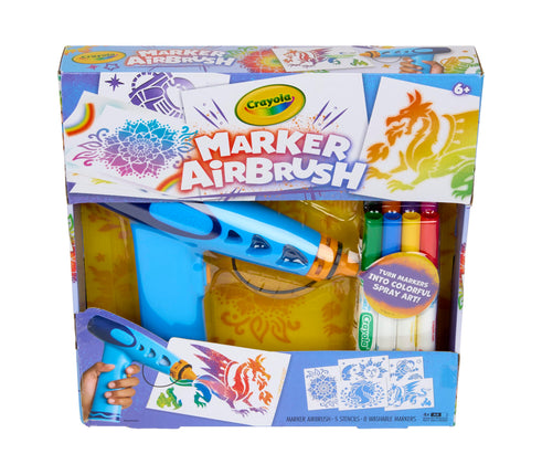 Crayola Marker Airbrush Spray Art Kit, DIY Marker