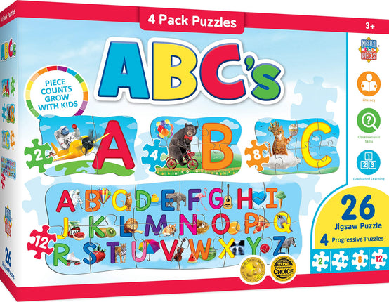 MasterPieces Educational - ABCs 4 Pack Puzzles