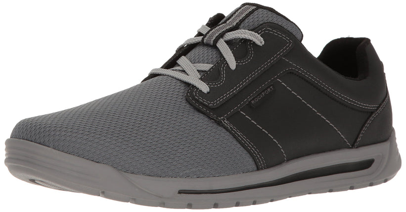 Rockport Men's Randle Plain Toe Oxford, Black/Grey