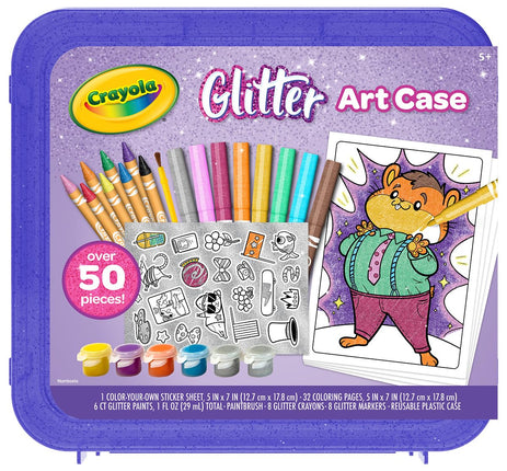 Crayola Glitter Art Kit (50+ Pcs), Glitter Crayons