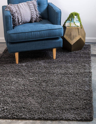 Unique Loom Solo Solid Shag Collection Modern Plus