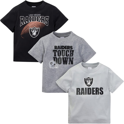 Gerber Unisex Baby NFL 3 Pack Short Sleeve Team Fa