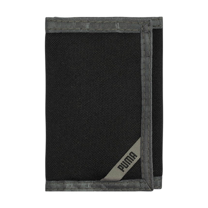 PUMA RISE TRIFOLD WALLET, Black/Grey, One Size