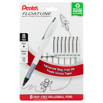 Pentel Floatune Rollerball, 0.8mm medium point, Bl