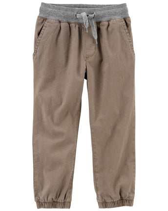 OshKosh B'Gosh Boys' Stretch Canvas Pull-on Jogger