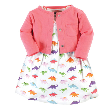 Hudson Baby Baby Girls' Cotton Dress and Cardigan