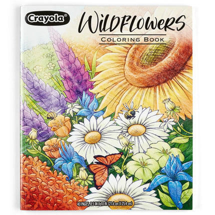 Crayola Wildflower Coloring Book, 40 Premium Adult