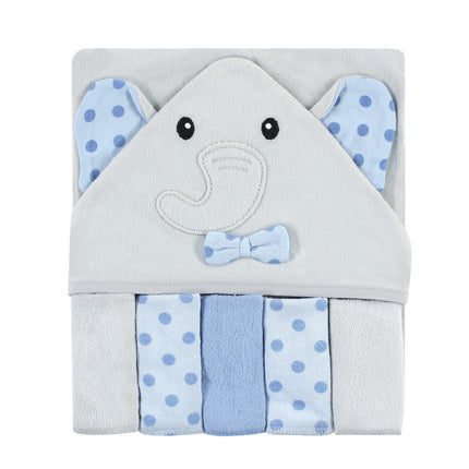 Hudson Baby Unisex Baby Hooded Towel and Five Wash