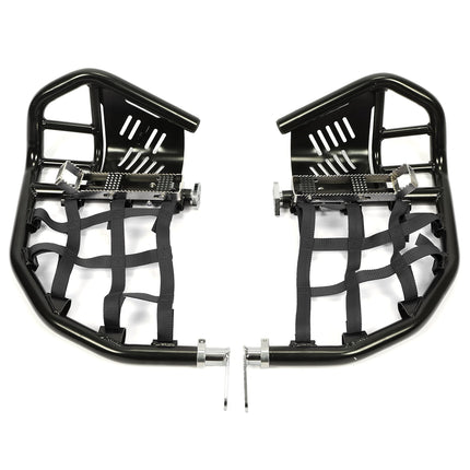 ALMULOO Nerf Bars Foot Pegs with Heel Guard, Compa