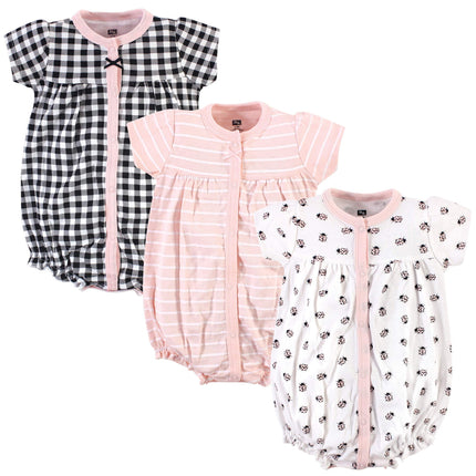 Hudson Baby Unisex Baby Cotton Rompers, Ladybug, 9