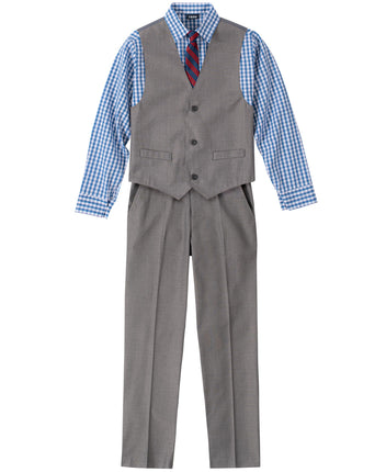 Izod Little Boys 4-Piece Formal Suit Vest Set, Med