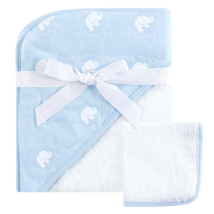 Hudson Baby Unisex Baby Cotton Hooded Towel and Wa