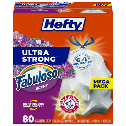 Hefty Ultra Strong 13 Gallon Trash Bags, Tall Kitc