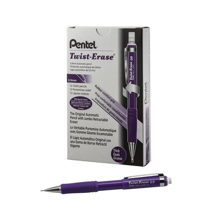 Pentel Twist-Erase III Mechanical Pencil, 12 Pack,