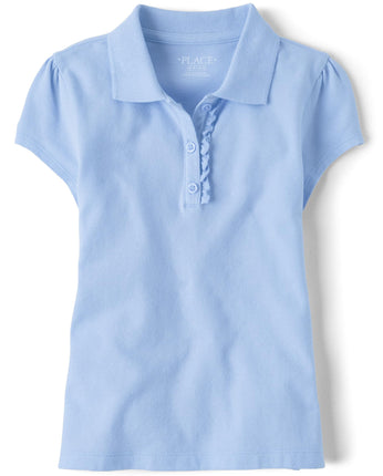 The Children's Place Girls' Short Sleeve Ruffle Pi