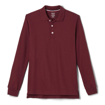 French Toast Boys' Long Sleeve Pique Polo Uniform