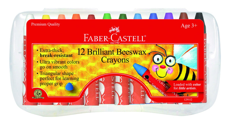 Faber-Castell Beeswax Crayons in Durable Storage C