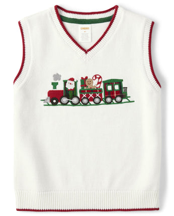 Gymboree Boys' and Toddler Sweater Vest Seasonal,