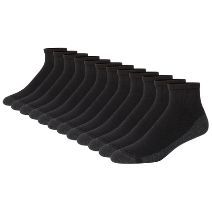 Hanes Men's Max Cushioned Ankle Socks, Moisture-Wi