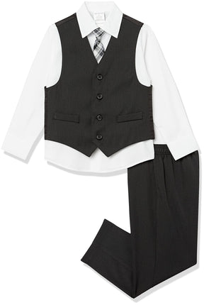 Van Heusen Boys' 4-Piece Formal Suit Set, Vest, Pa