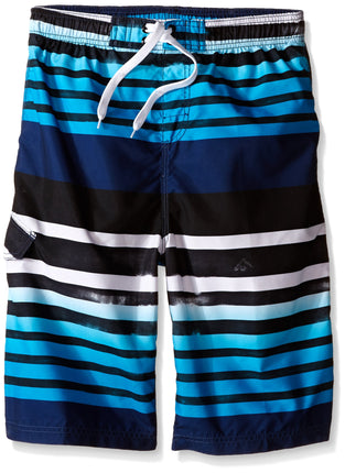Kanu Surf Big Boys Reflection Stripe Swim Trunks N
