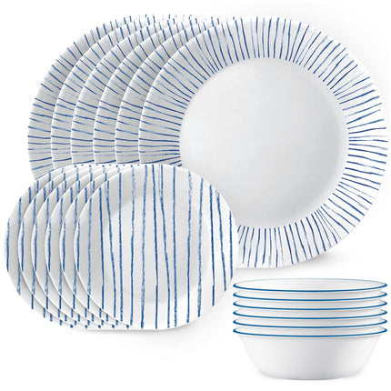 Corelle 18-Piece Dinnerware Set, Service for 6, Li
