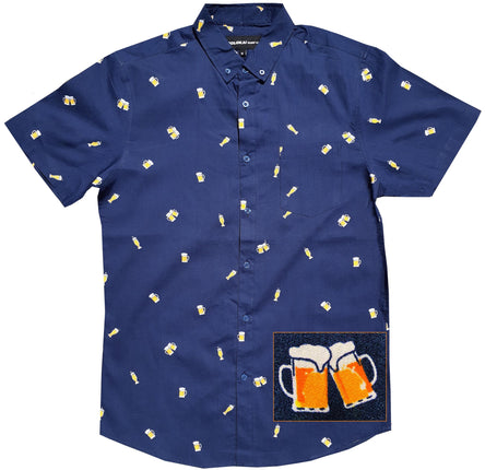Molokai Surf Button Down Slim Fit Hawaiian Short S