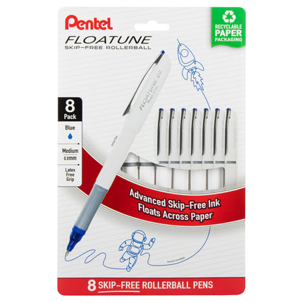 Pentel Floatune Rollerball, 0.8mm medium point, Bl