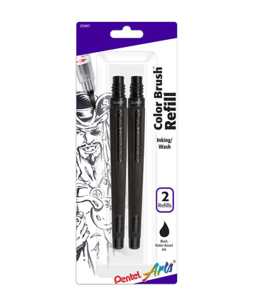 Color BRSH REFLL WB BLK 2PK