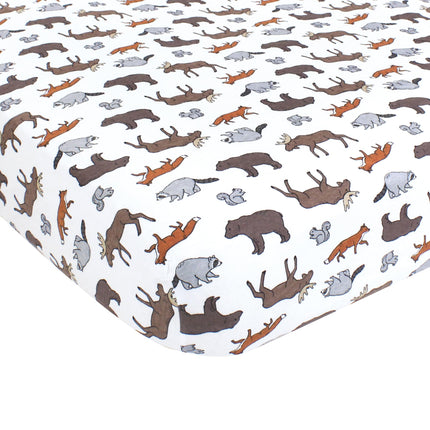 Hudson Baby Unisex Baby Cotton Fitted Crib Sheet,