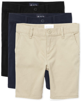 The Children's Place Girls Chino Shorts, Black/San