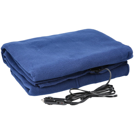 Stalwart 12 Volt Blue Plaid Electric Blanket for A