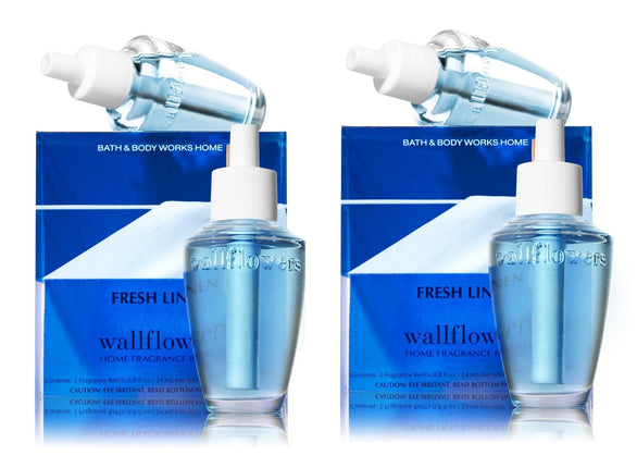 Bath & Body Works 4 x Linen Bulbs Refill 2 Boxes