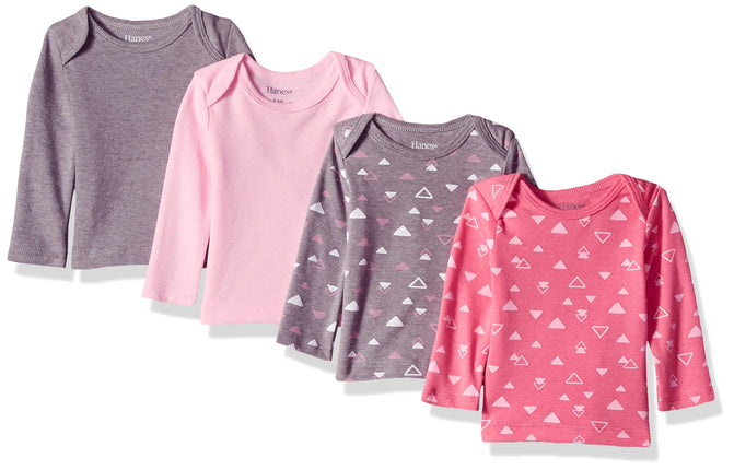 Hanes Baby Long Sleeve T-Shirt, Ultimate Flexy Kni