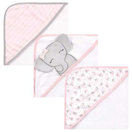 Hudson Baby Unisex Baby Cotton Rich Hooded Towels,